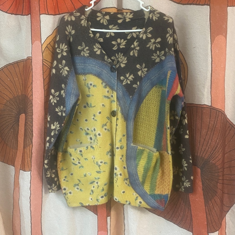 Floral Multi Patterned Cardigan - image 2